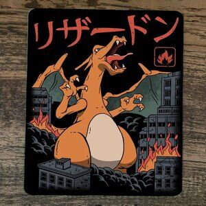 Mouse‎ Pad Charizard Zilla Pokemon